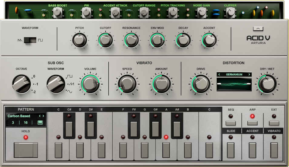 Arturia Acid V interface