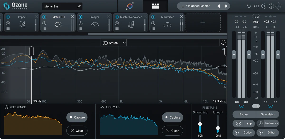 iZotope Ozone 10 Standard interface