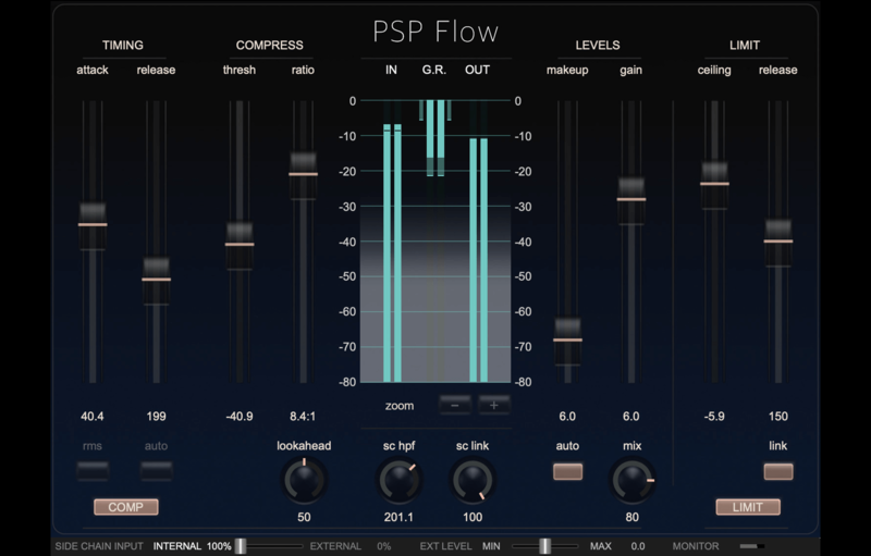 PSP Audioware Flow interface
