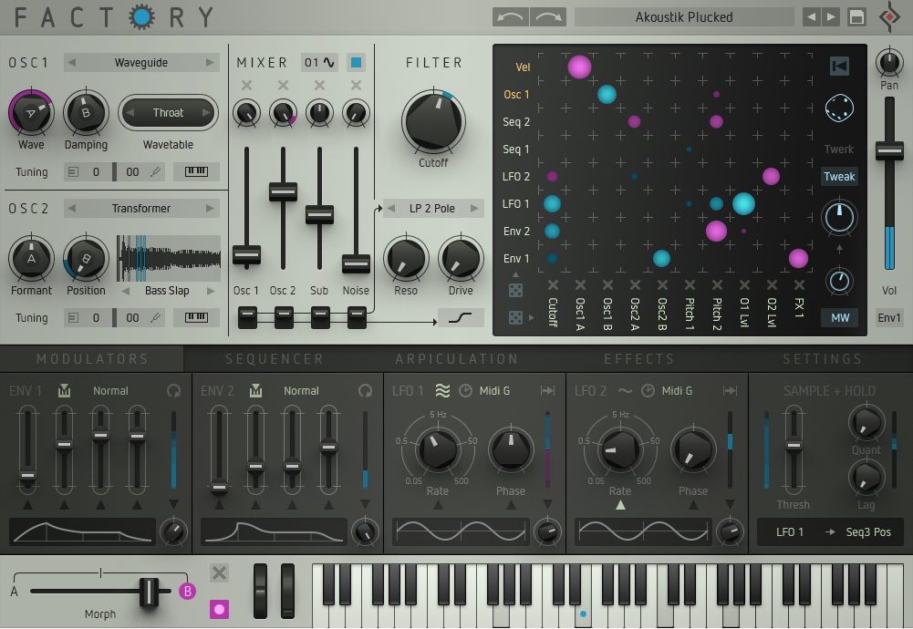 Sugar Bytes Factory interface