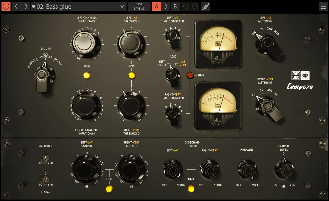 Overloud GEM Comp670 interface