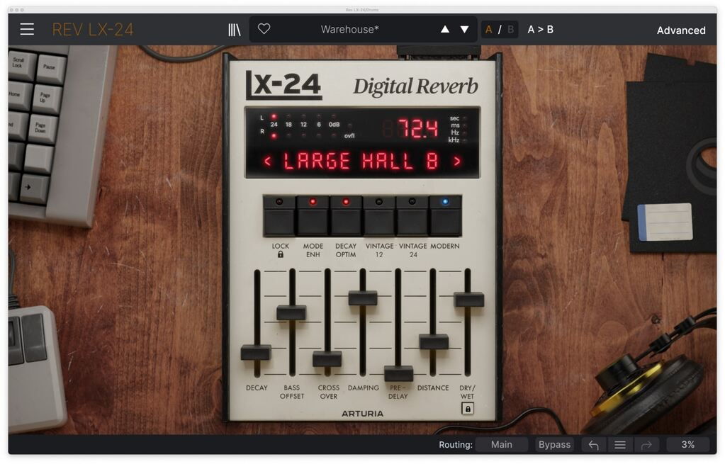 Arturia Rev LX-24 interface