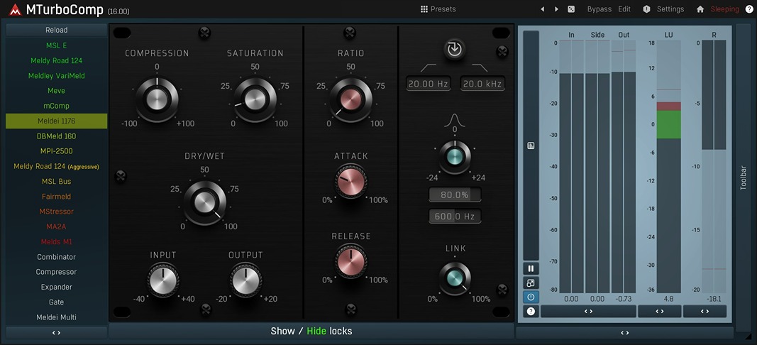 MeldaProduction MTurboComp interface