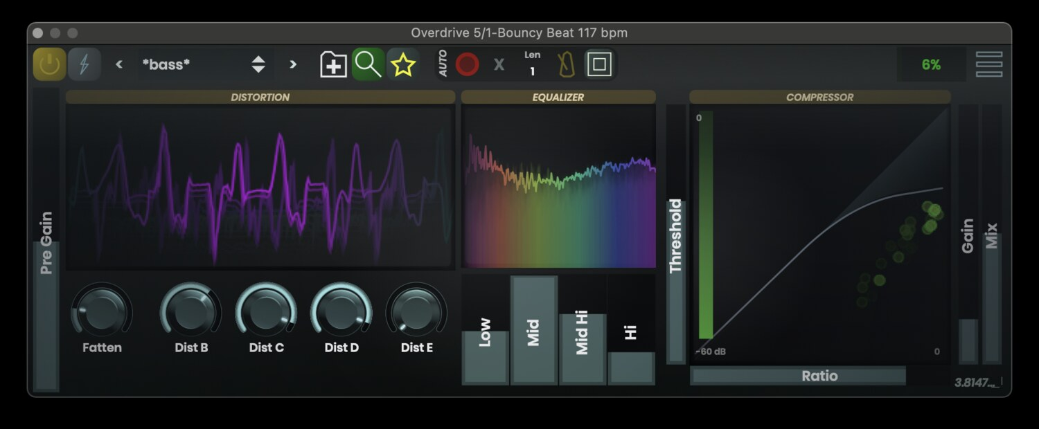 Stagecraft Overdrive 5 interface