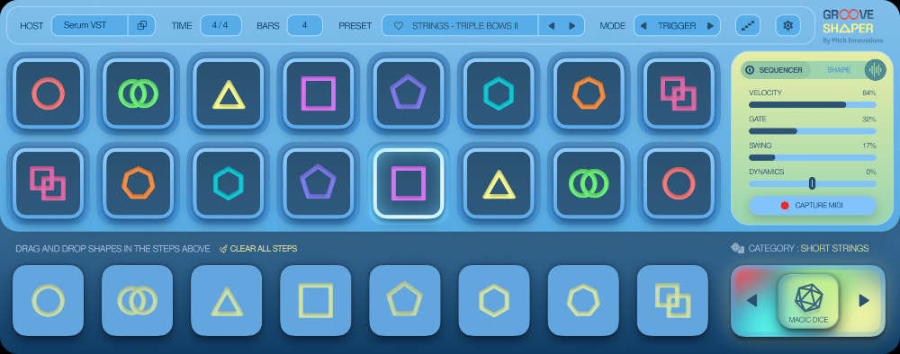 Pitch Innovations Groove Shaper interface