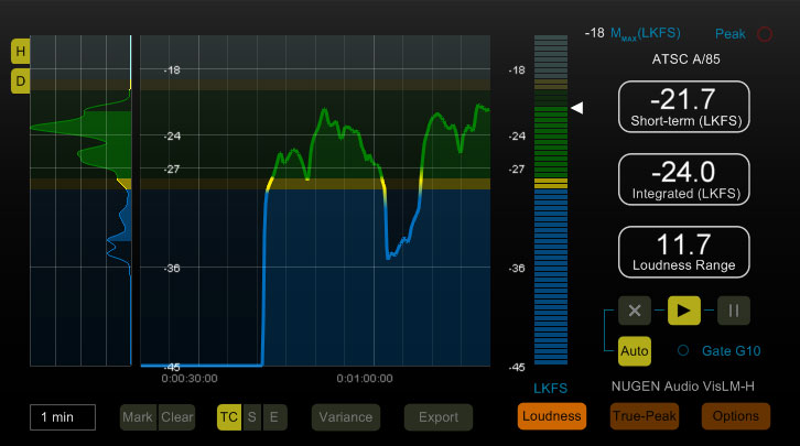 NUGEN Audio VisLM interface