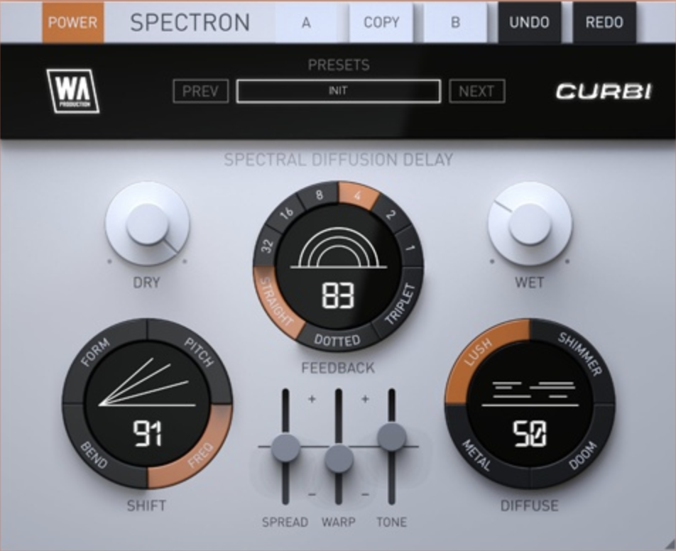 W. A. Production Spectron by Curbi interface