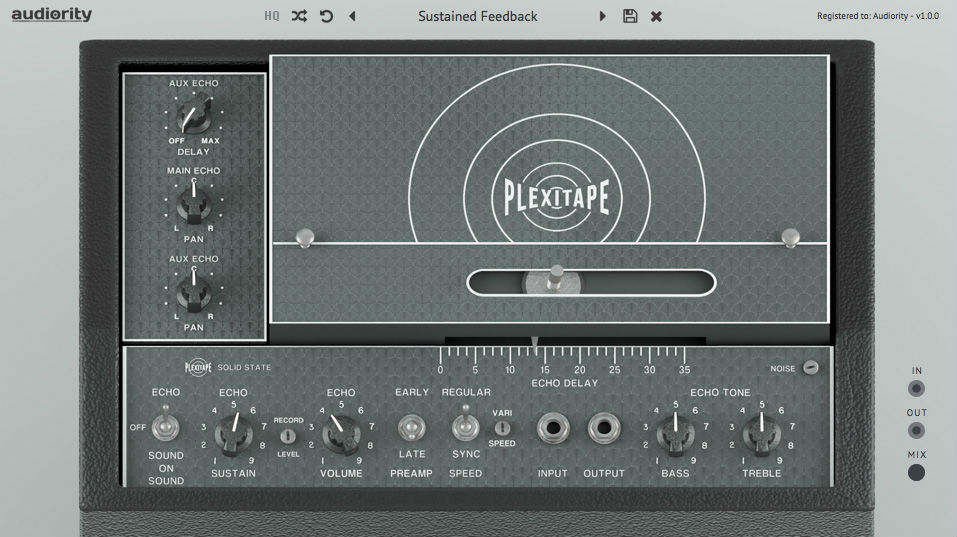 Audiority PlexiTape interface
