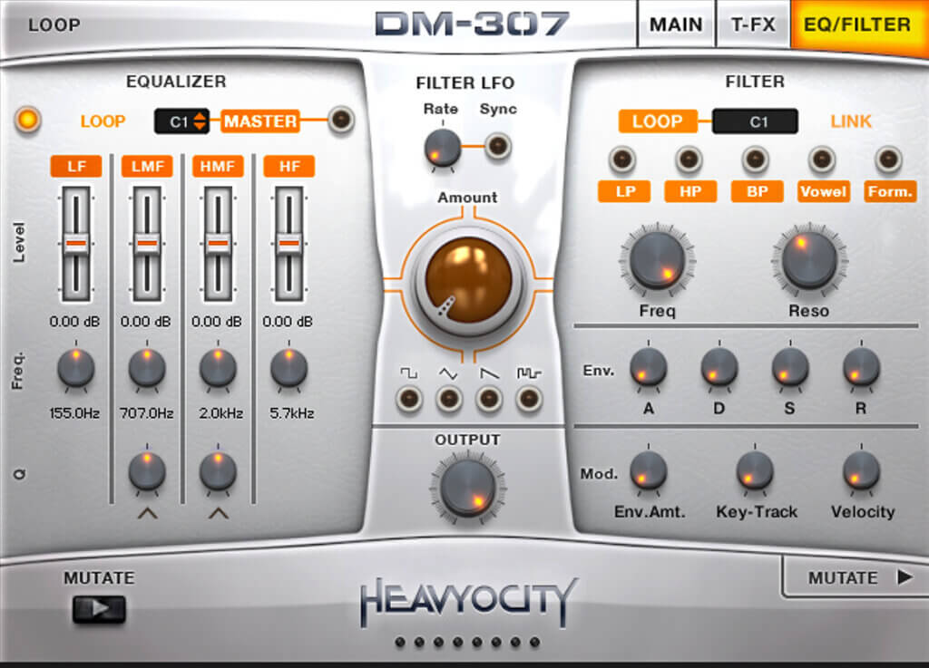 Heavyocity DM-307 interface