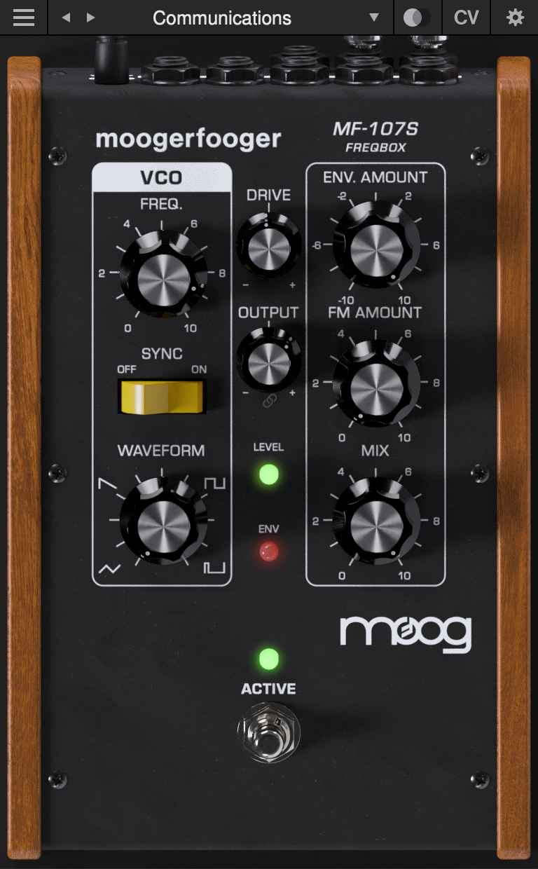 Moog Moogerfooger MF-107S Freqbox interface
