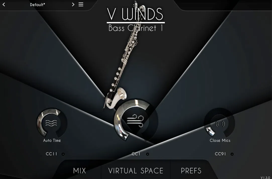 Acousticsamples VWinds Bass Clarinet interface