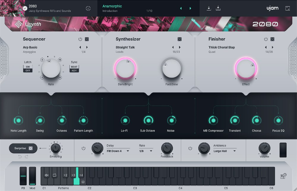 UJAM Usynth 2080 interface