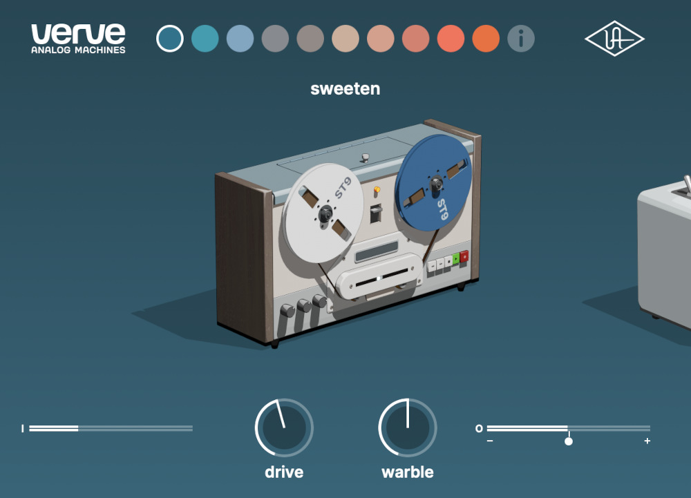Universal Audio Verve Analog Machines interface