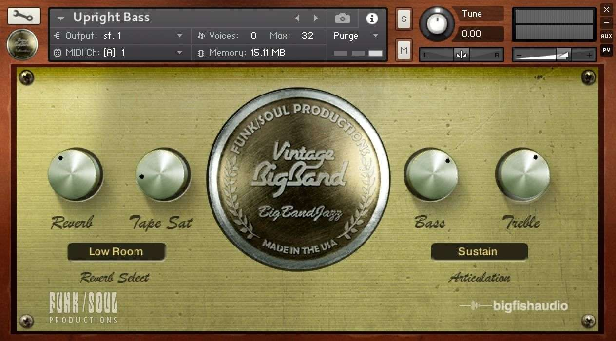 Big Fish Audio Vintage Big Band interface
