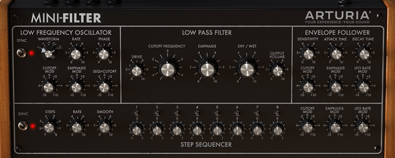 Arturia Filter MINI interface