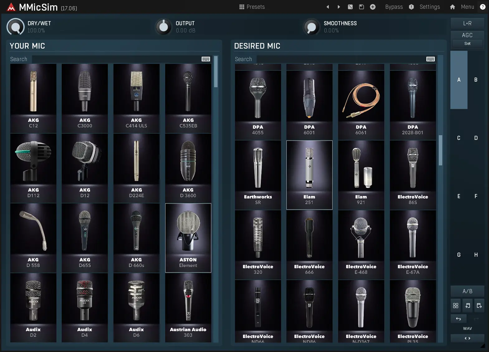 MeldaProduction MMicSim interface