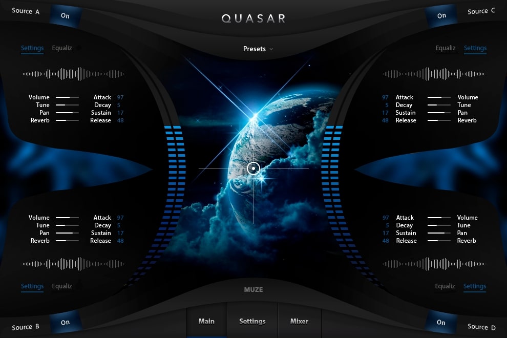 Muze Quasar interface