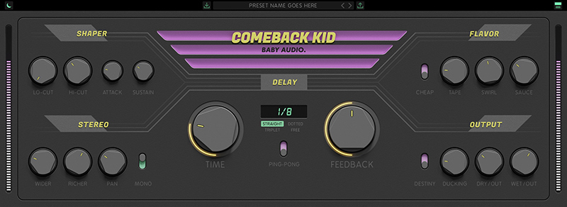 Baby Audio Comeback Kid interface