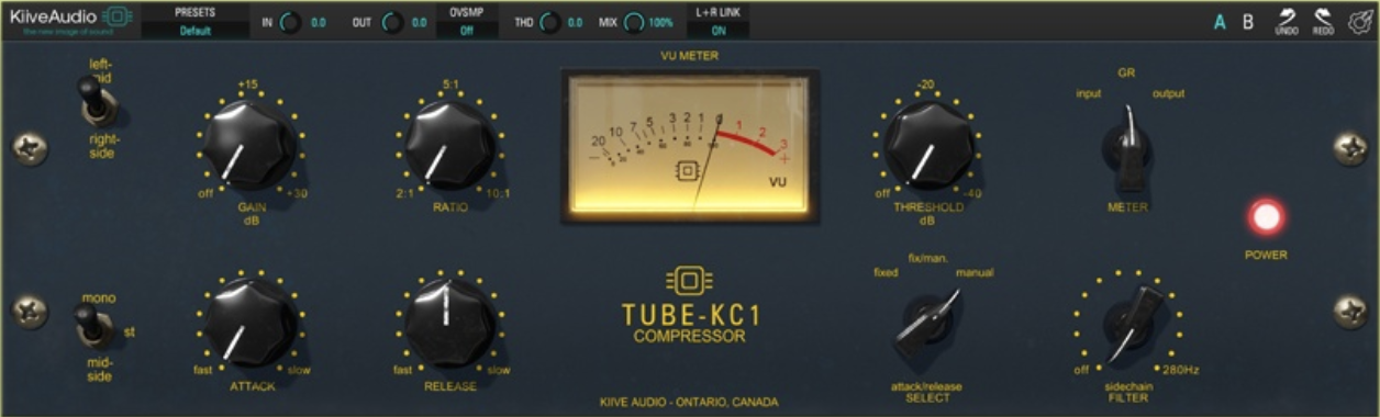 Kiive Audio KC-1 Tube Compressor interface