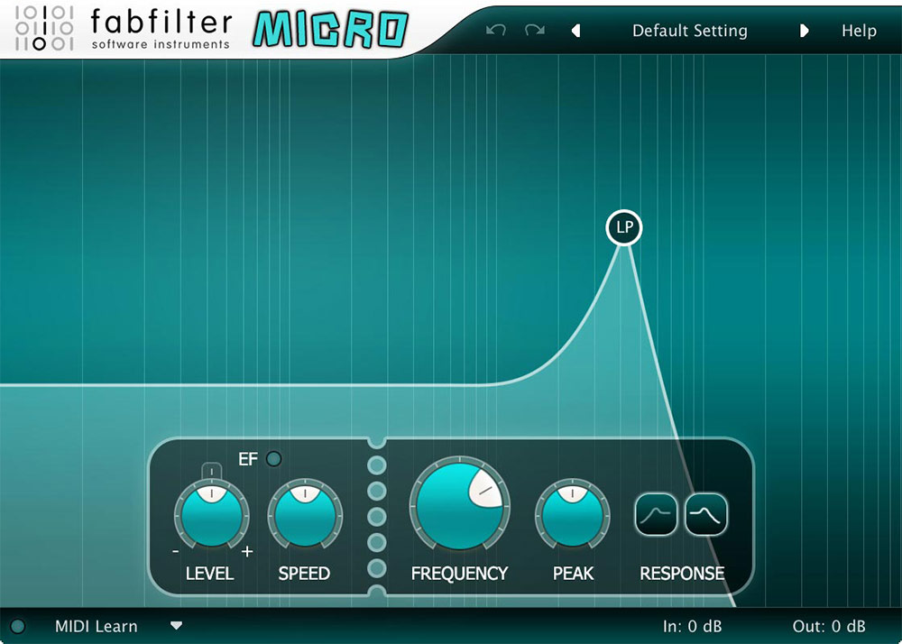 FabFilter Micro interface