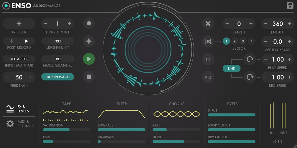 Audio Damage Enso interface