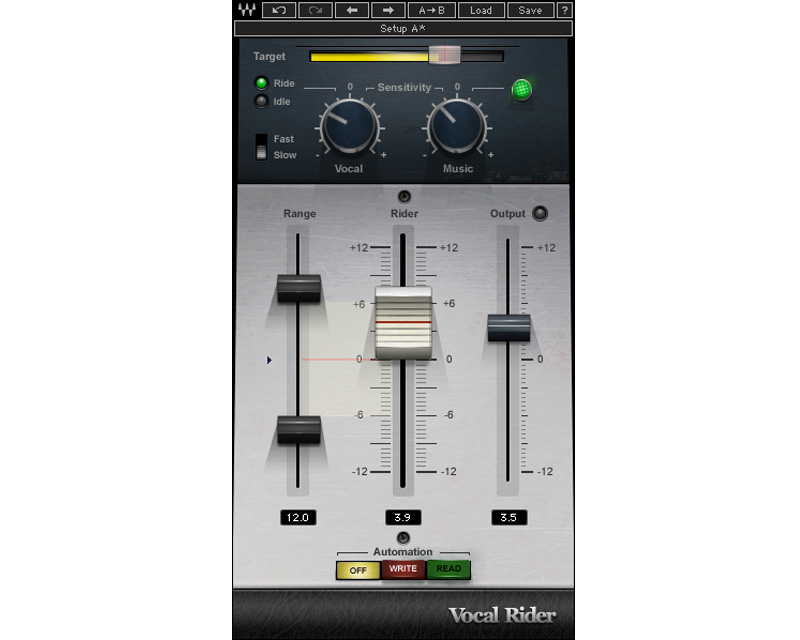 Waves Vocal Rider interface