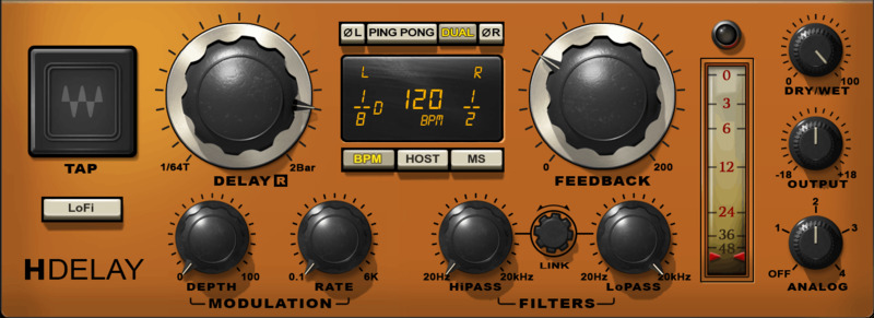 Waves H-Delay Hybrid Delay interface