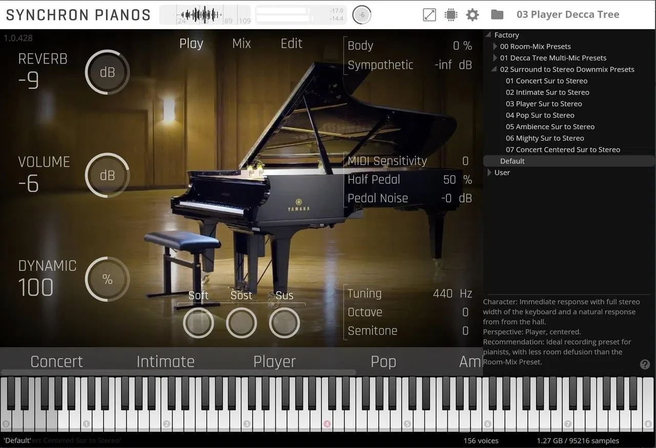 VSL Vienna Synchron Yamaha CFX Full Library interface