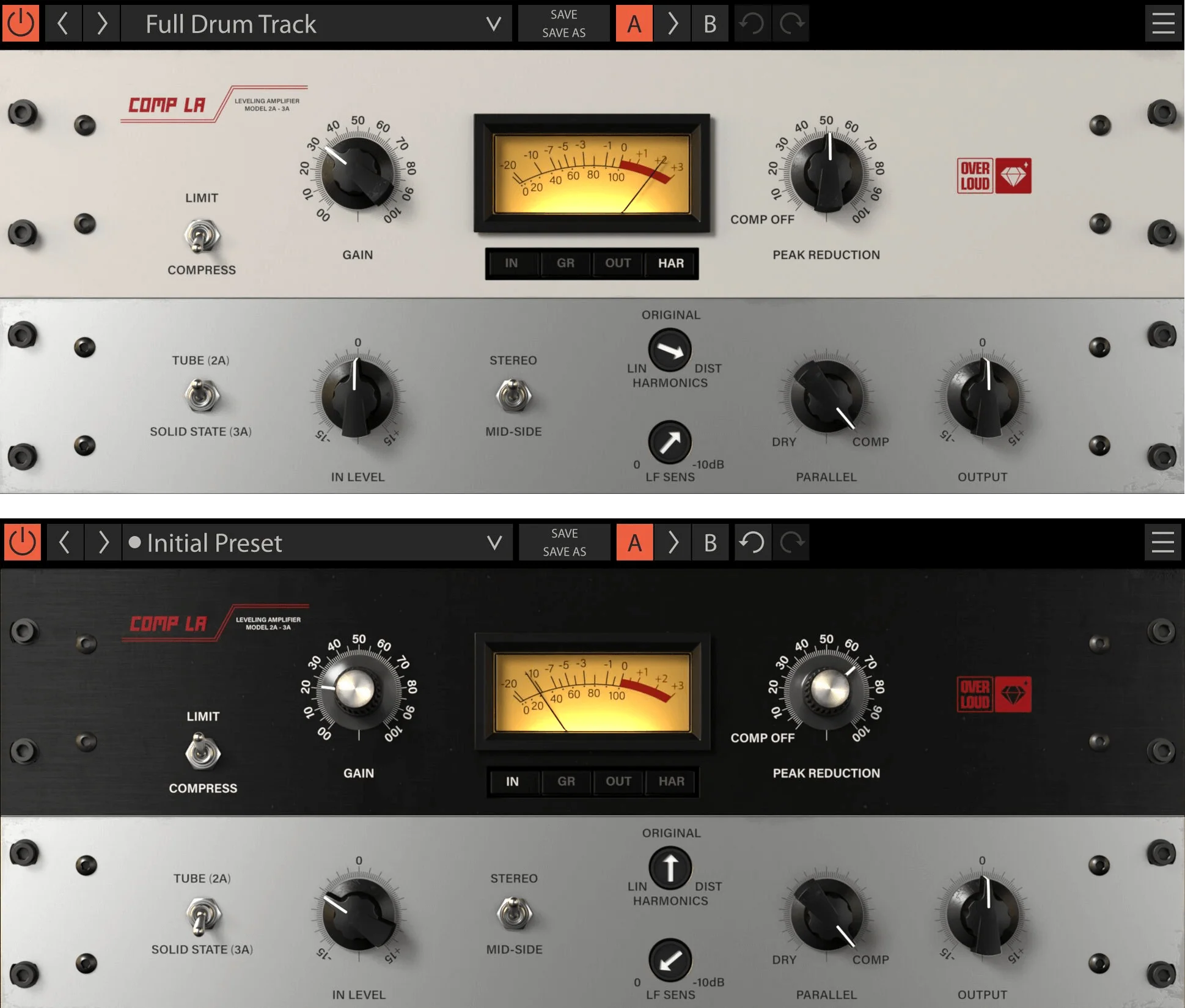 Overloud GEM Comp LA interface
