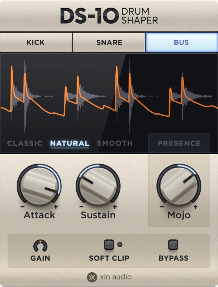 XLN Audio Addictive FX: DS-10 Drum Shaper interface