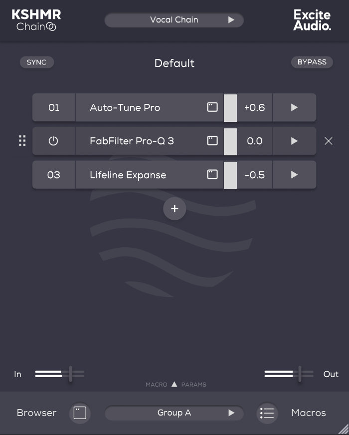 Excite Audio KSHMR Chain interface
