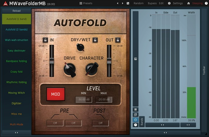 MeldaProduction MWaveFolderMB interface