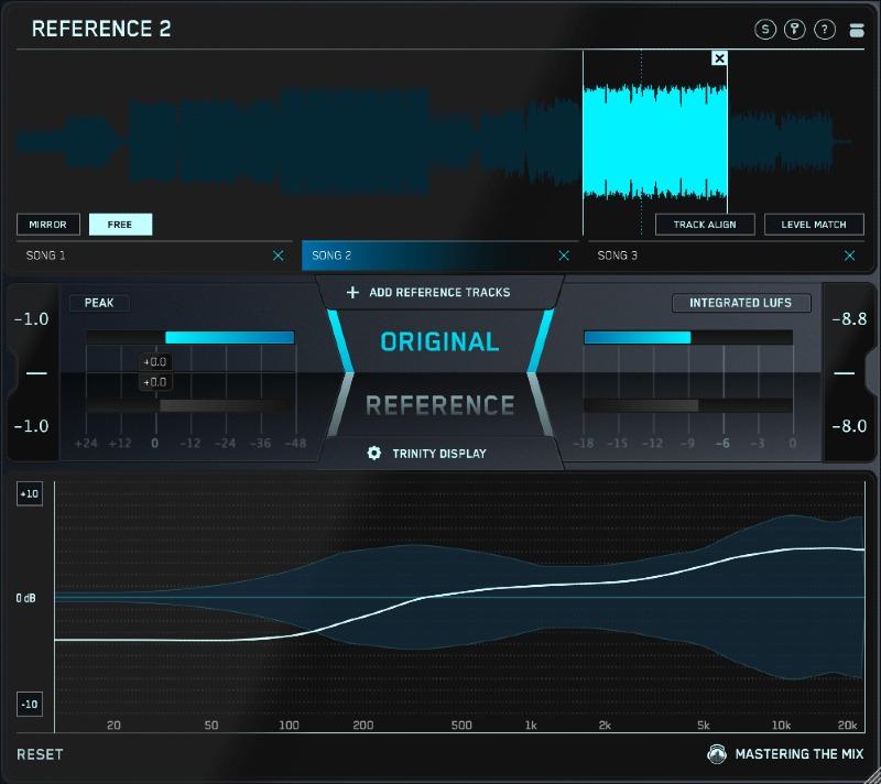 Mastering The Mix REFERENCE 2 interface