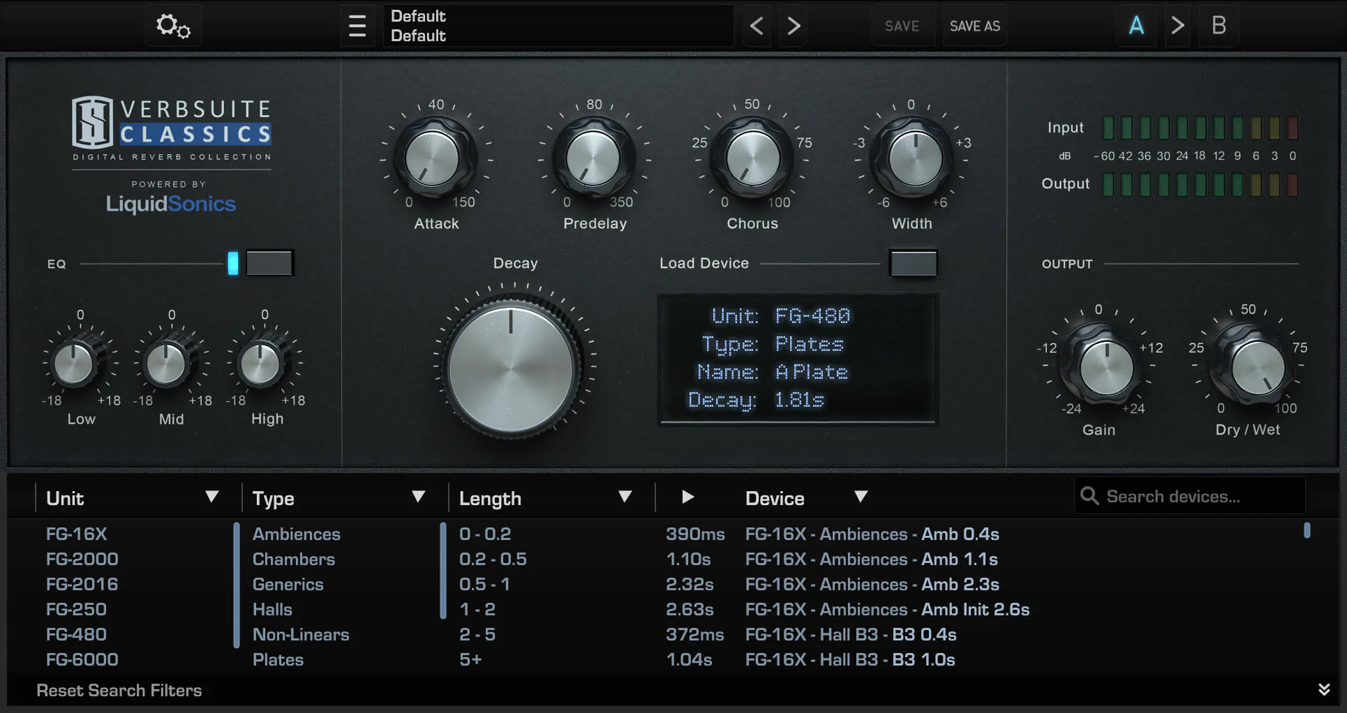 Slate Digital Verbsuite Classics interface