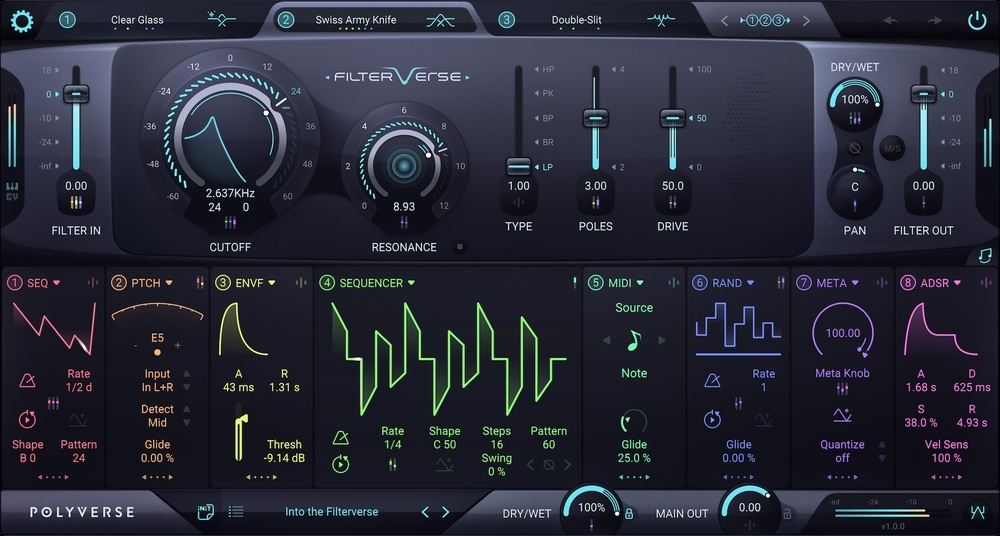 Polyverse Filterverse interface