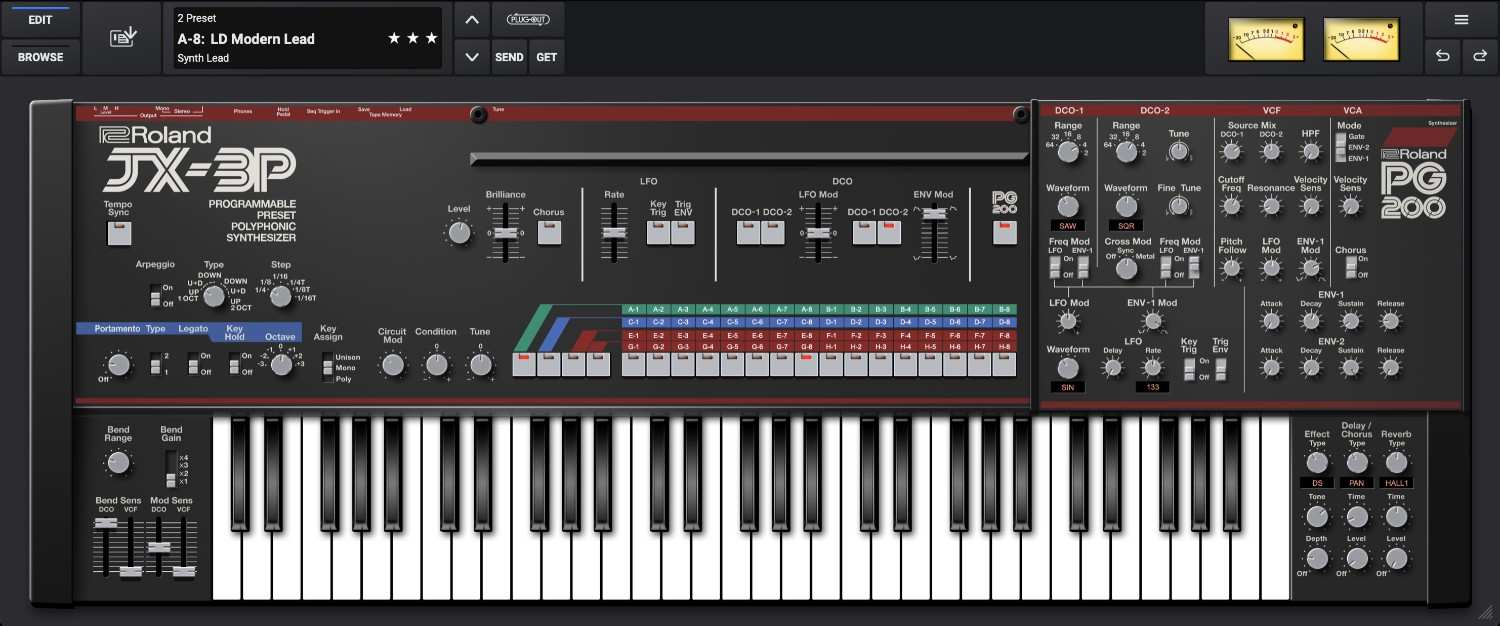 Roland JX-3P interface