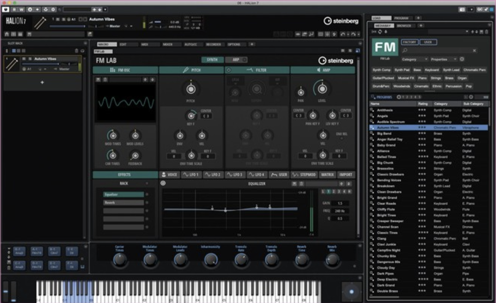 Steinberg HALion 7 interface