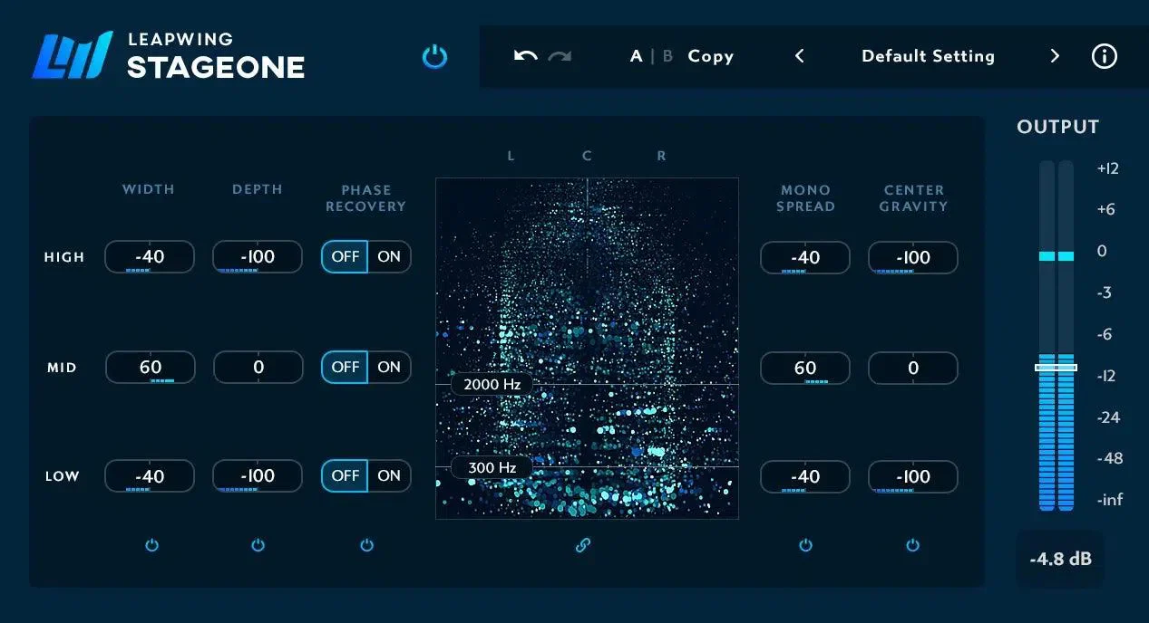 Leapwing StageOne 2 interface