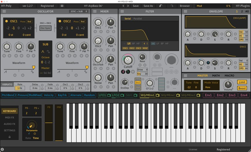 HY-Plugins HY-POLY interface