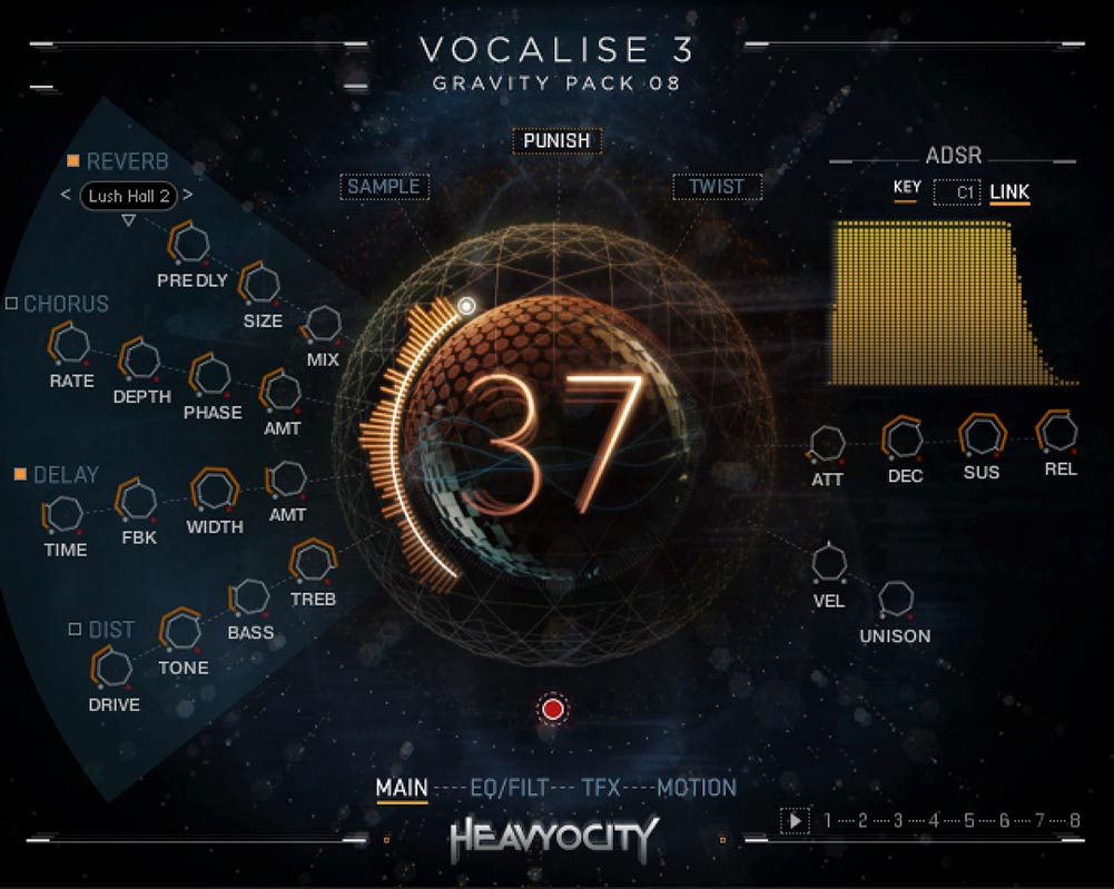 Heavyocity Vocalise 3 interface