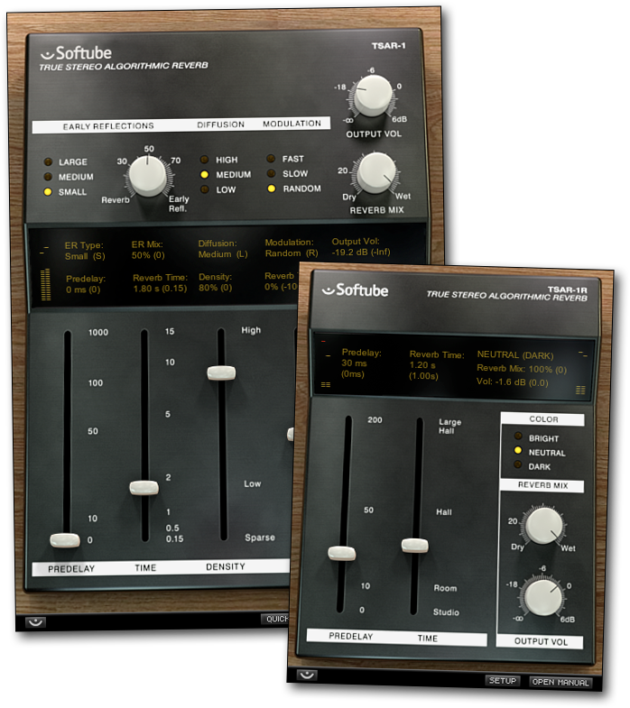 Softube TSAR-1 Reverb interface