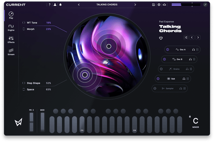 Minimal Audio Current 2.0 interface