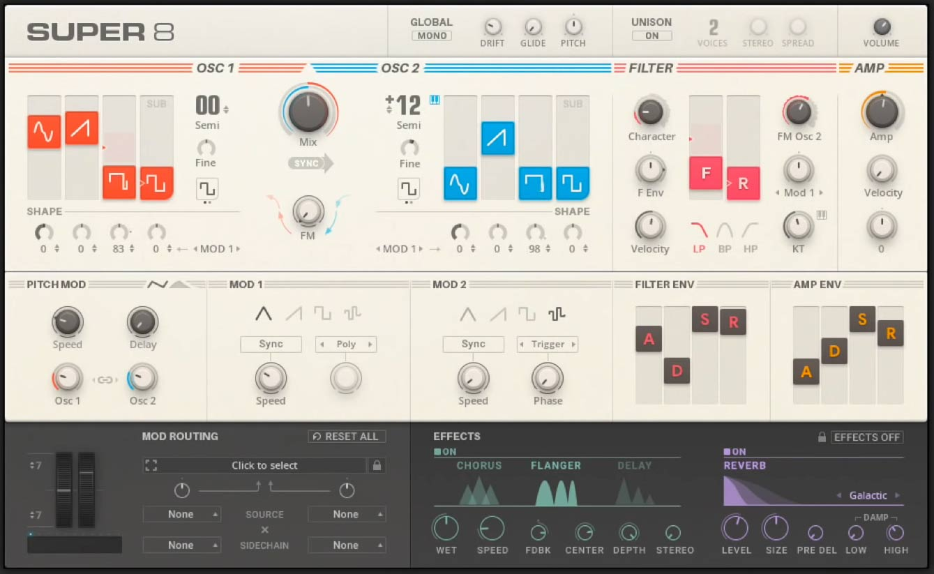 Native Instruments Super 8 interface