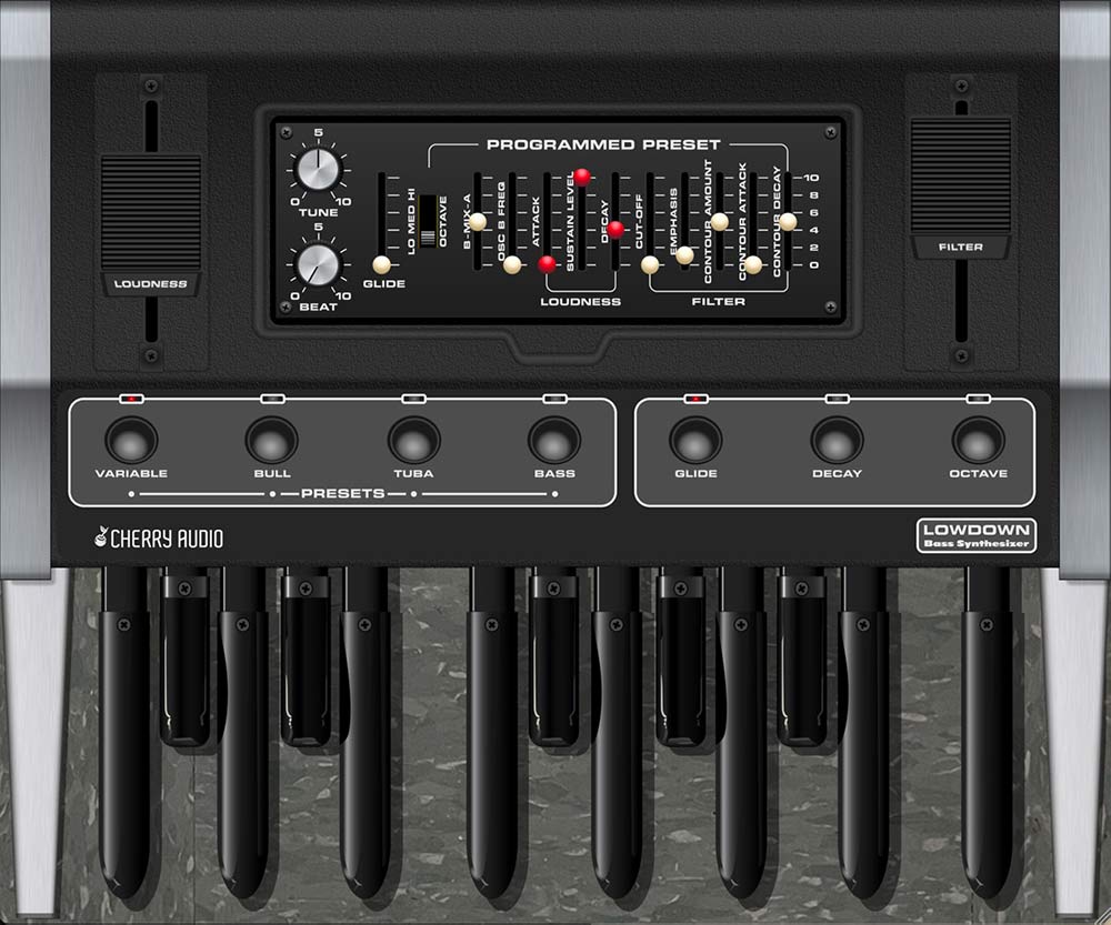 Cherry Audio Lowdown interface