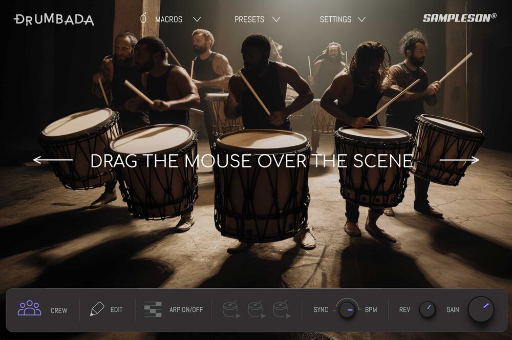 Sampleson Drumbada interface