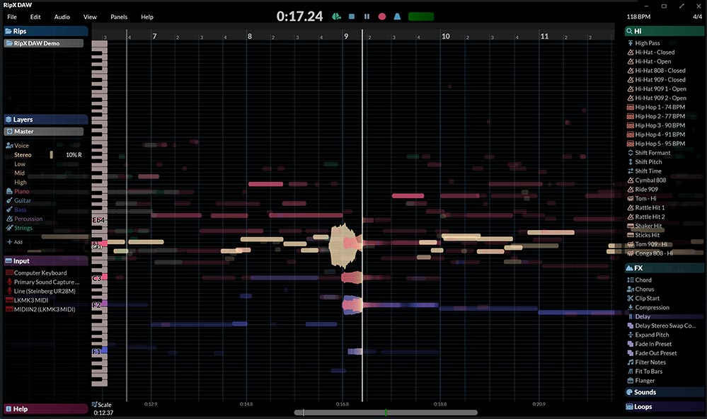Hit N Mix RipX DAW interface