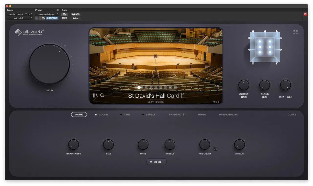 Audio Ease Altiverb 7 XL interface