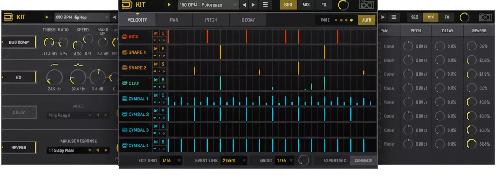 UVI Drum Designer interface