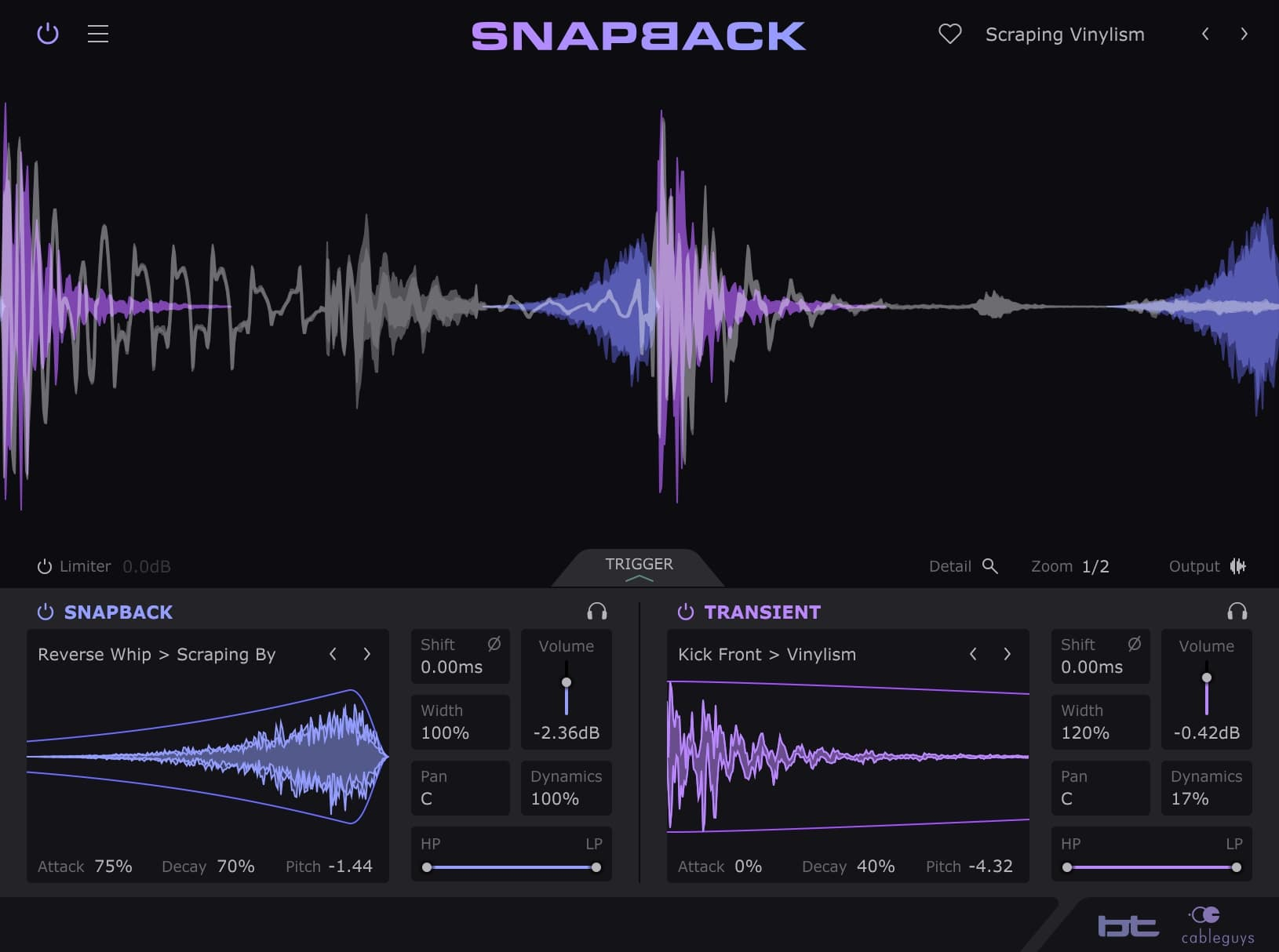 Cableguys Snapback interface