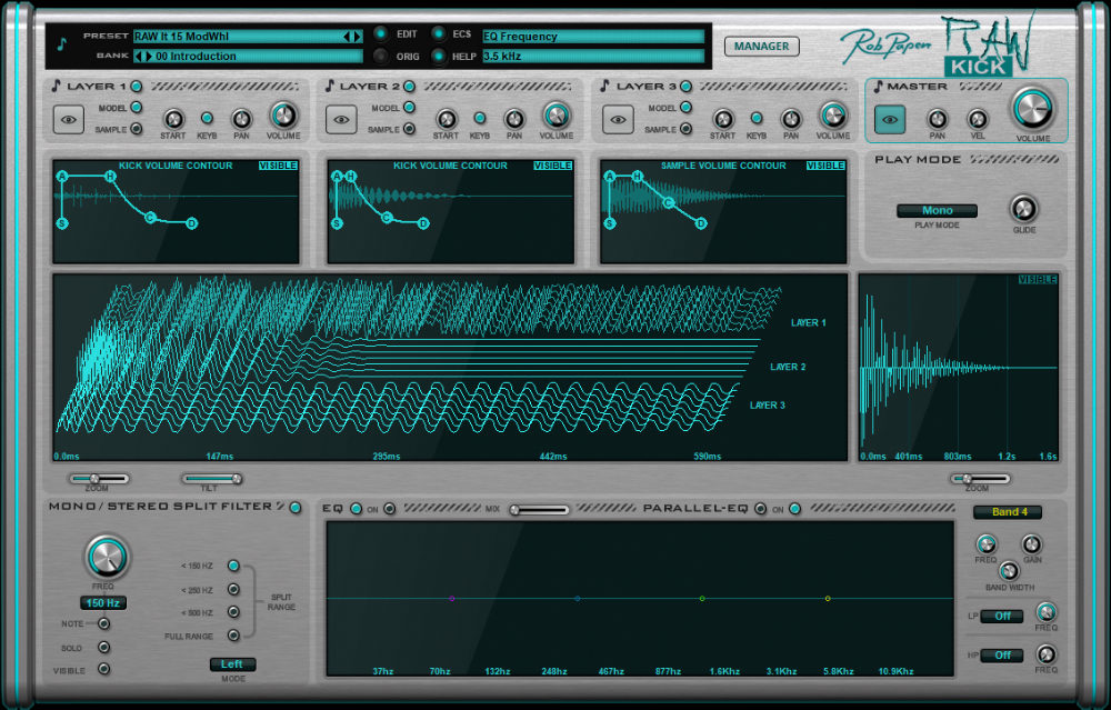 Rob Papen RAW-Kick interface